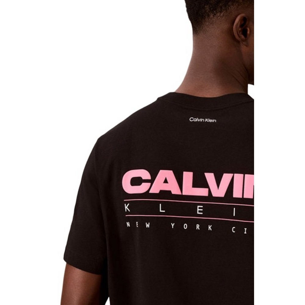 CALVIN KLEIN JEANS 20S CALVIN DISC STACK GRAPHIC T-SHIRT ΜΠΛΟΥΖΑ ΑΝΔΡΙΚΗ BLACK