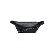 CALVIN KLEIN BOLD LOGO WEBBING WAISTBAG ΤΣΑΝΤΑ ΑΝΔΡΙΚΗ BLACK