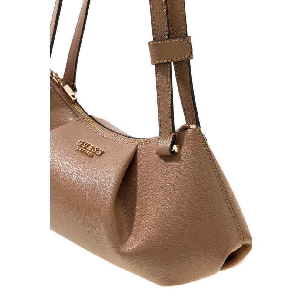 GUESS AMORETTE SHOULDER SATCHEL ΤΣΑΝΤΑ ΓΥΝΑΙΚΕΙΑ BEIGE