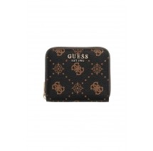 GUESS CARRIE LOGO SLG SML ZIP AROUND ΠΟΡΤΟΦΟΛΙ ΓΥΝΑΙΚΕΙΟ BROWN