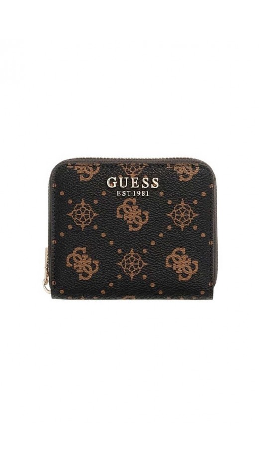 GUESS CARRIE LOGO SLG SML ZIP AROUND ΠΟΡΤΟΦΟΛΙ ΓΥΝΑΙΚΕΙΟ BROWN