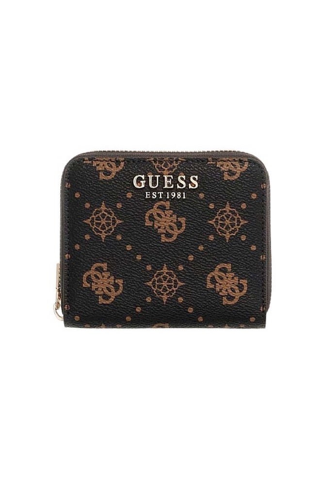 GUESS CARRIE LOGO SLG SML ZIP AROUND ΠΟΡΤΟΦΟΛΙ ΓΥΝΑΙΚΕΙΟ BROWN