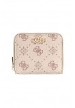 GUESS CARRIE LOGO SLG SML ZIP AROUND ΠΟΡΤΟΦΟΛΙ ΓΥΝΑΙΚΕΙΟ VANILLA
