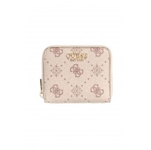 GUESS CARRIE LOGO SLG SML ZIP AROUND ΠΟΡΤΟΦΟΛΙ ΓΥΝΑΙΚΕΙΟ VANILLA