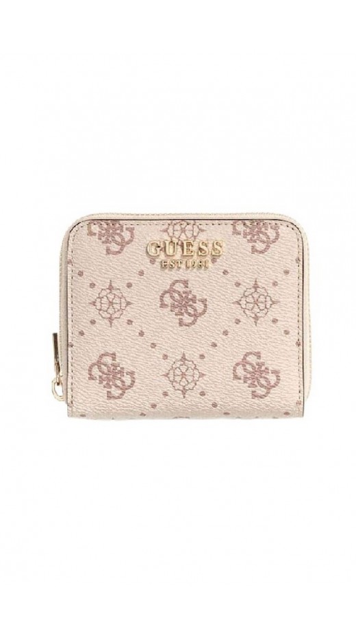 GUESS CARRIE LOGO SLG SML ZIP AROUND ΠΟΡΤΟΦΟΛΙ ΓΥΝΑΙΚΕΙΟ VANILLA
