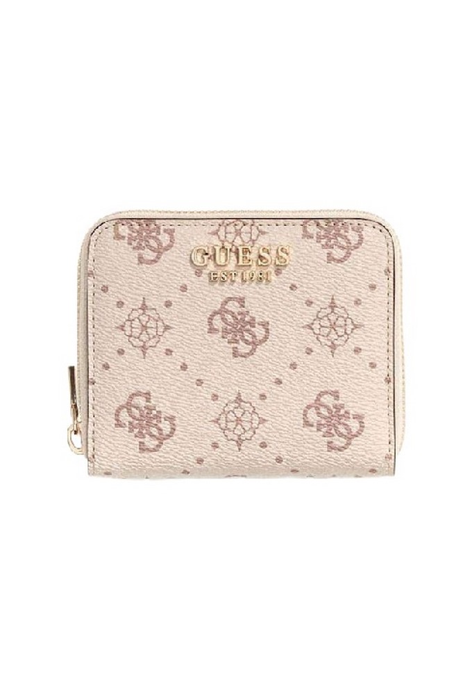 GUESS CARRIE LOGO SLG SML ZIP AROUND ΠΟΡΤΟΦΟΛΙ ΓΥΝΑΙΚΕΙΟ VANILLA