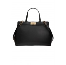 TOMMY HILFIGER MODERN SATCHEL ΤΣΑΝΤΑ ΓΥΝΑΙΚΕΙΑ BLACK