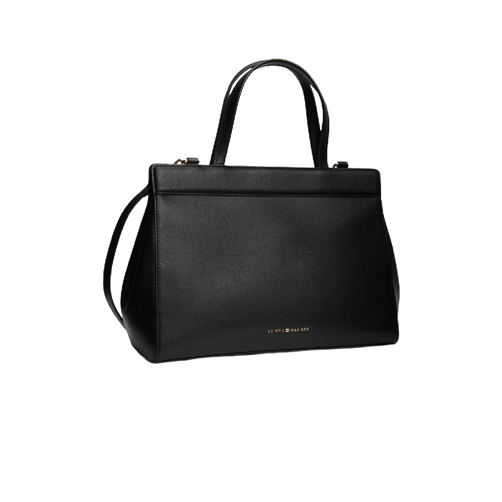 TOMMY HILFIGER MODERN SATCHEL ΤΣΑΝΤΑ ΓΥΝΑΙΚΕΙΑ BLACK