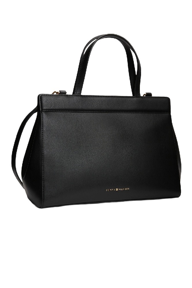 TOMMY HILFIGER MODERN SATCHEL ΤΣΑΝΤΑ ΓΥΝΑΙΚΕΙΑ BLACK