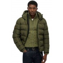 SUPERDRY SDCD HOODED SPORTS PUFFER JACKET ΜΠΟΥΦΑΝ ΑΝΔΡΙΚΟ KHAKI