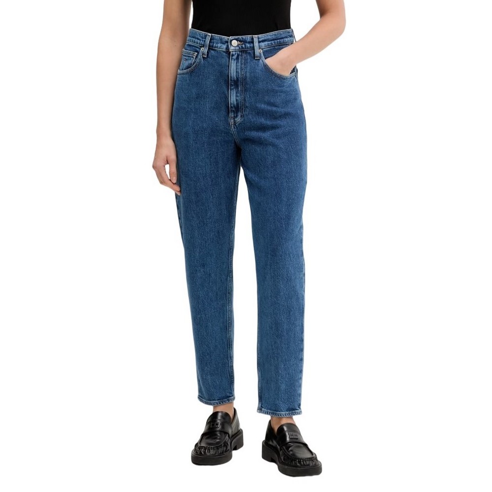 TOMMY JEANS MOM JEAN UH TPR BJ4133 ΤΖΙΝ ΠΑΝΤΕΛΟΝΙ ΓΥΝΑΙΚΕΙΟ BLUΕ DENIM