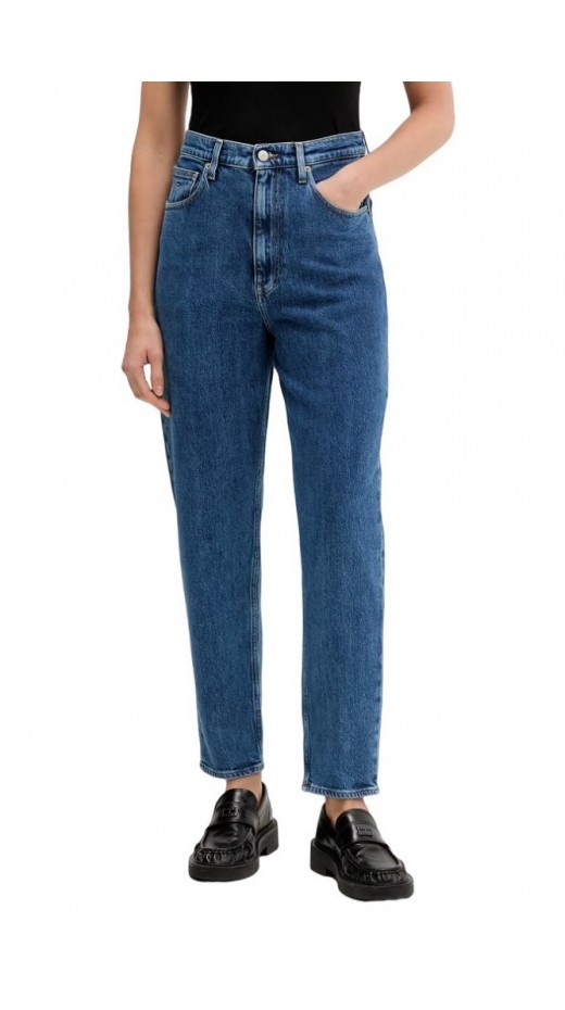 TOMMY JEANS MOM JEAN UH TPR BJ4133 ΤΖΙΝ ΠΑΝΤΕΛΟΝΙ ΓΥΝΑΙΚΕΙΟ BLUΕ DENIM