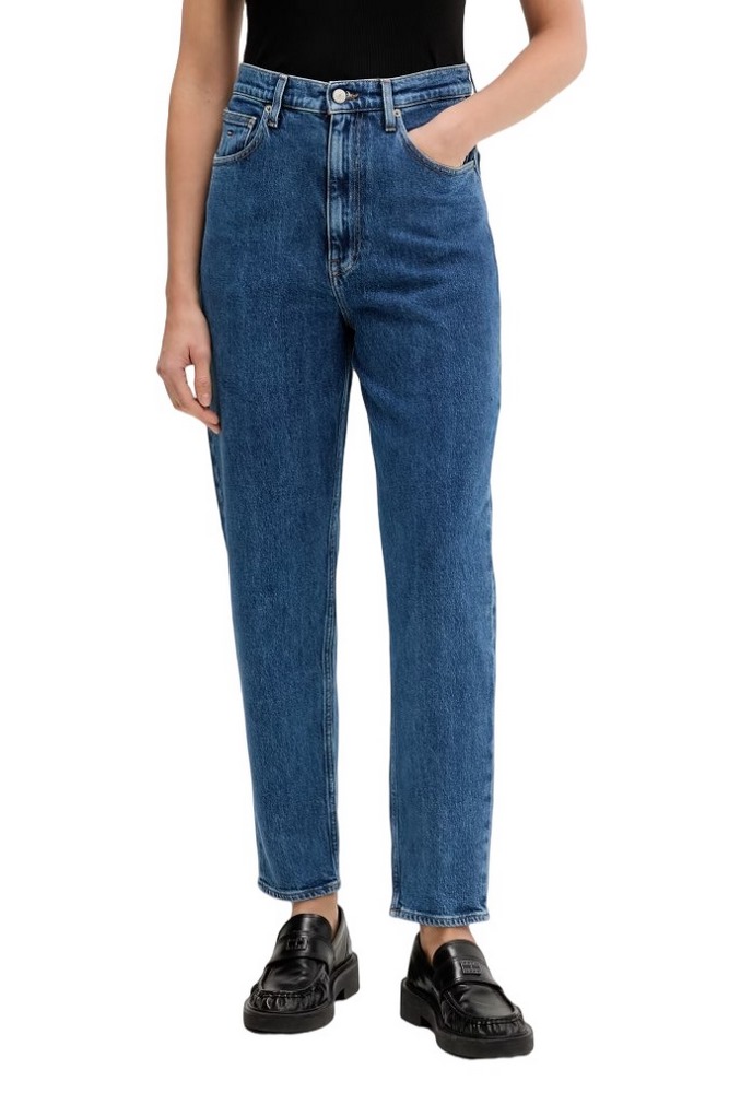 TOMMY JEANS MOM JEAN UH TPR BJ4133 ΤΖΙΝ ΠΑΝΤΕΛΟΝΙ ΓΥΝΑΙΚΕΙΟ BLUΕ DENIM