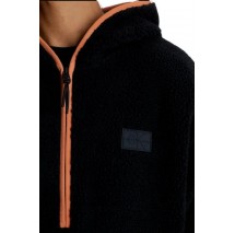 CALVIN KLEIN JEANS SHERPA HALF ZIP HOODIE ΜΠΛΟΥΖΑ ΑΝΔΡΙΚΗ BLACK