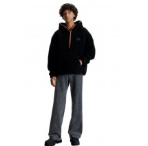 CALVIN KLEIN JEANS SHERPA HALF ZIP HOODIE ΜΠΛΟΥΖΑ ΑΝΔΡΙΚΗ BLACK