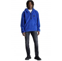 CALVIN KLEIN JEANS SHERPA HALF ZIP HOODIE ΜΠΛΟΥΖΑ ΑΝΔΡΙΚΗ BLUE