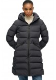 SUPERDRY D2 STUD CITY MID PADDED JACKET ΜΠΟΥΦΑΝ ΓΥΝΑΙΚΕΙΟ EBONY