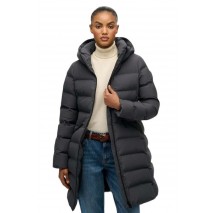 SUPERDRY D2 STUD CITY MID PADDED JACKET ΜΠΟΥΦΑΝ ΓΥΝΑΙΚΕΙΟ EBONY