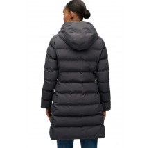 SUPERDRY D2 STUD CITY MID PADDED JACKET ΜΠΟΥΦΑΝ ΓΥΝΑΙΚΕΙΟ EBONY