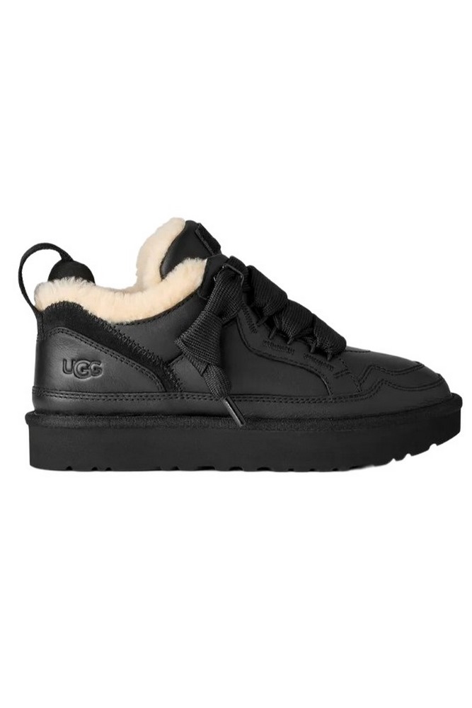 UGG LOWMEL LTHR SNEAKER ΠΑΠΟΥΤΣΙ ΓΥΝΑΙΚΕΙΟ BLACK