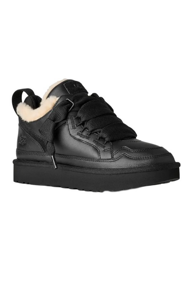 UGG LOWMEL LTHR SNEAKER ΠΑΠΟΥΤΣΙ ΓΥΝΑΙΚΕΙΟ BLACK