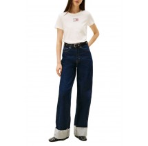 TOMMY JEANS REG PARTY FLAG TEE EXT T-SHIRT ΜΠΛΟΥΖΑ ΓΥΝΑΙΚΕΙΑ OFF WHITE