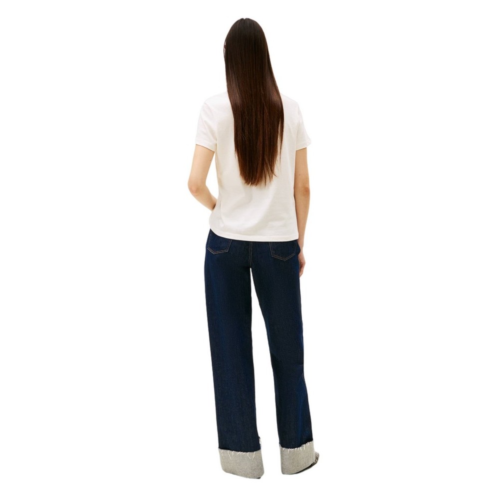 TOMMY JEANS REG PARTY FLAG TEE EXT T-SHIRT ΜΠΛΟΥΖΑ ΓΥΝΑΙΚΕΙΑ OFF WHITE