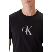 CALVIN KLEIN 30S DISTRESS MONOGRAM GRAPHIC T-SHIRT ΜΠΛΟΥΖΑ ΑΝΔΡΙΚΗ BLACK