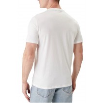 CALVIN KLEIN 30S DISTRESS MONOGRAM GRAPHIC T-SHIRT ΜΠΛΟΥΖΑ ΑΝΔΡΙΚΗ BRIGHT WHITE