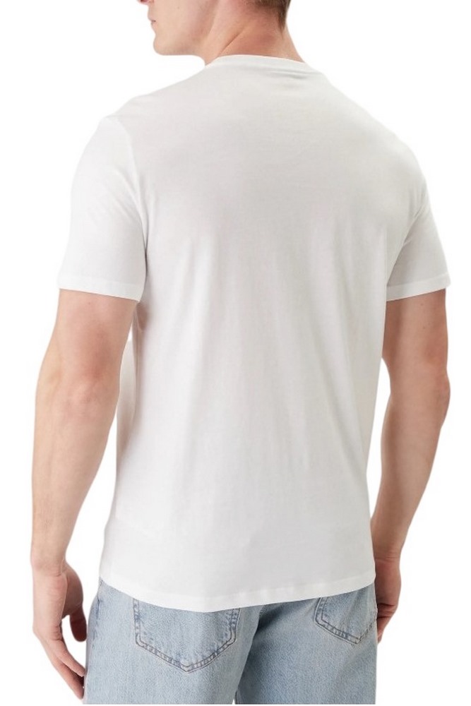 CALVIN KLEIN 30S DISTRESS MONOGRAM GRAPHIC T-SHIRT ΜΠΛΟΥΖΑ ΑΝΔΡΙΚΗ BRIGHT WHITE