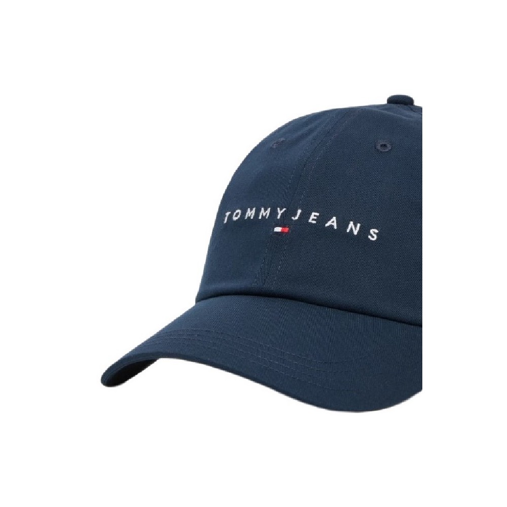 TOMMY JEANS LINEAR LOGO 6 PANEL CAP ΚΑΠΕΛΟ ΓΥΝΑΙΚΕΙΟ NAVY