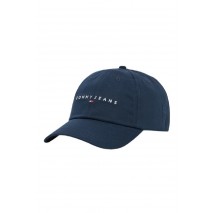 TOMMY JEANS LINEAR LOGO 6 PANEL CAP ΚΑΠΕΛΟ ΓΥΝΑΙΚΕΙΟ NAVY