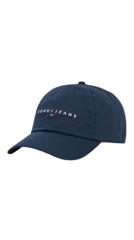 TOMMY JEANS LINEAR LOGO 6 PANEL CAP ΚΑΠΕΛΟ ΓΥΝΑΙΚΕΙΟ NAVY