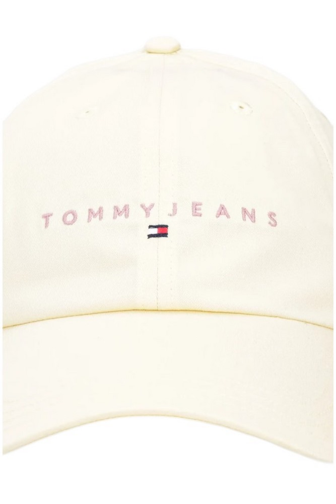 TOMMY JEANS LINEAR LOGO 6 PANEL CAP ΚΑΠΕΛΟ ΓΥΝΑΙΚΕΙΟ YELLOW