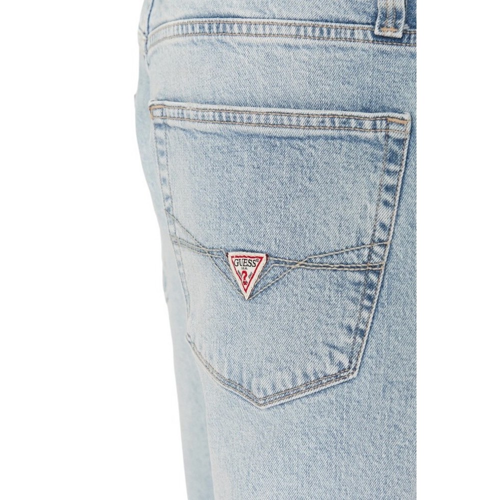 GUESS WYATT SHORT ΒΕΡΜΟΥΔΑ ΑΝΔΡΙΚΗ LIGHT DENIM