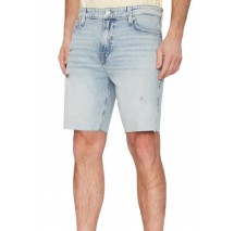 GUESS WYATT SHORT ΒΕΡΜΟΥΔΑ ΑΝΔΡΙΚΗ LIGHT DENIM