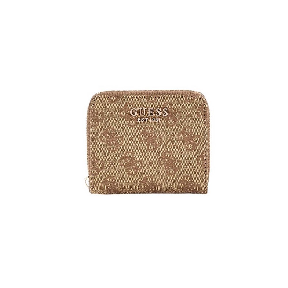 GUESS LAUREL SLG SMALL ZIP AROUND ΠΟΡΤΟΦΟΛΙ ΓΥΝΑΙΚΕΙΟ BEIGE