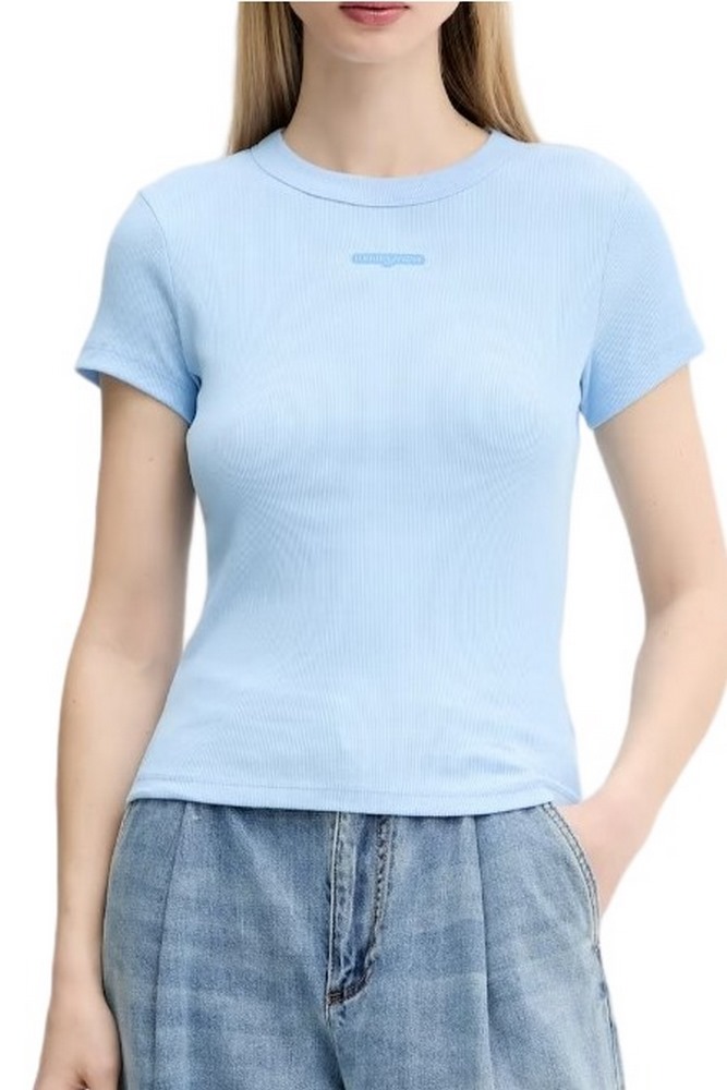 TOMMY JEANS SLIM SCRIPT LABEL SS TEE T-SHIRT ΜΠΛΟΥΖΑ ΓΥΝΑΙΚΕΙΑ CIEL