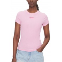 TOMMY JEANS SLIM SCRIPT LABEL SS TEE T-SHIRT ΜΠΛΟΥΖΑ ΓΥΝΑΙΚΕΙΑ PINK