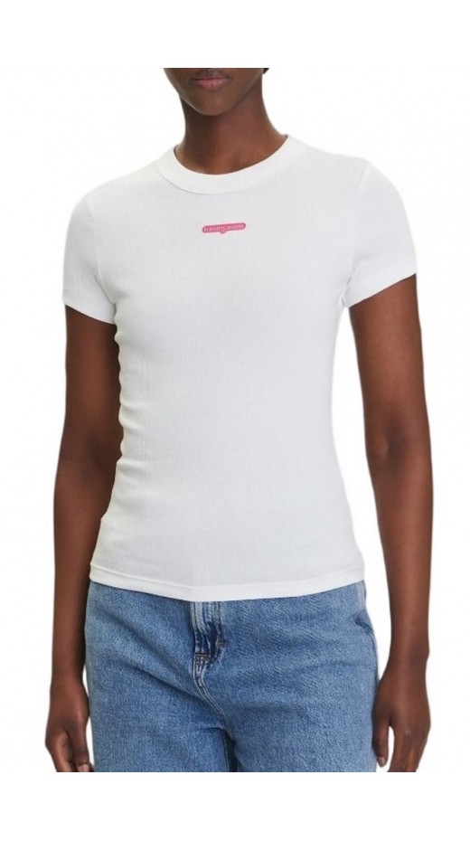 TOMMY JEANS SLIM SCRIPT LABEL SS TEE T-SHIRT ΜΠΛΟΥΖΑ ΓΥΝΑΙΚΕΙΑ OFF WHITE