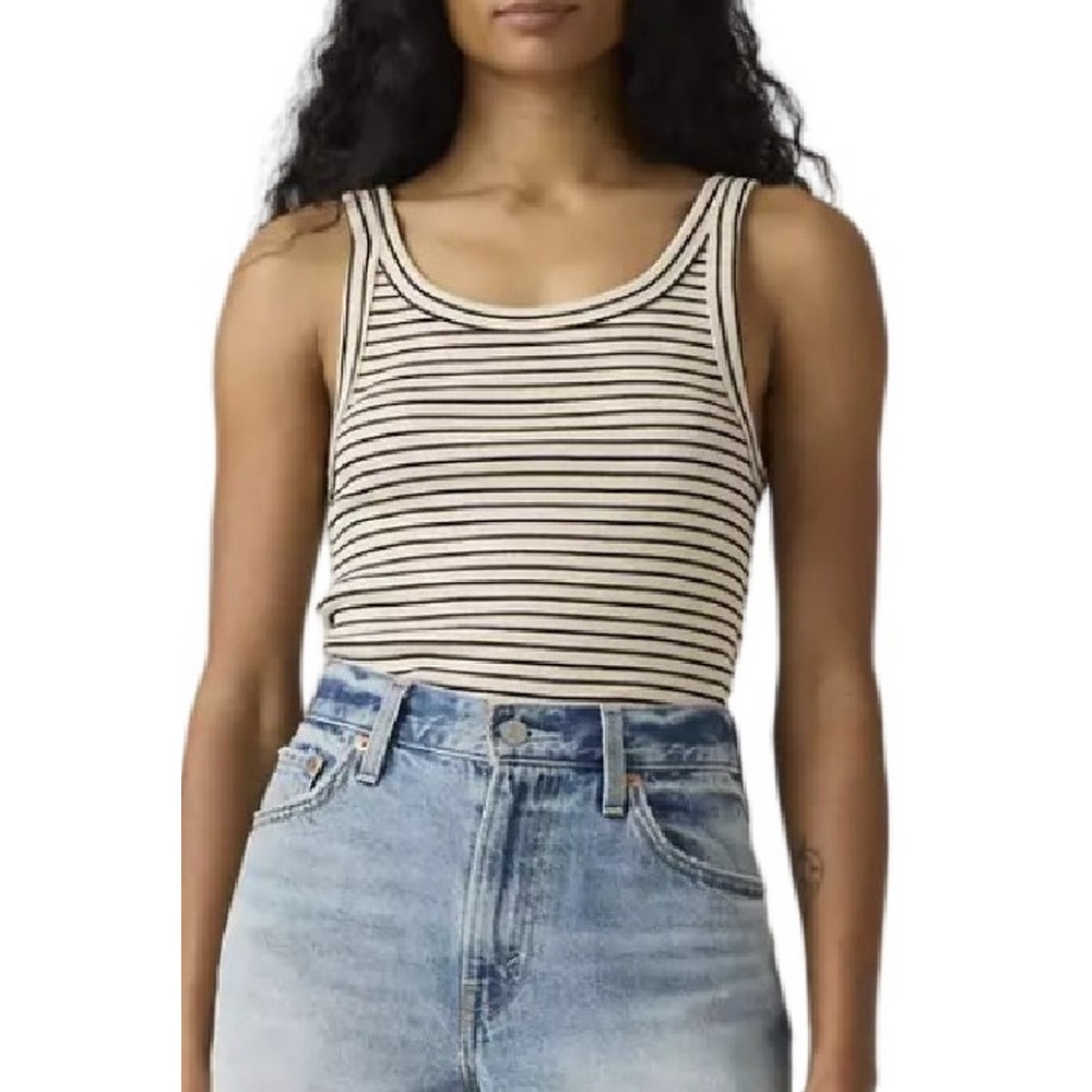 LEVIS ESSENTIAL RIBBED TANK  ΤΟΠ ΓΥΝΑΙΚΕΙΟ ECRU