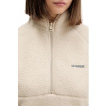 GUESS JEANS MOCK NECK SHERPA JACKET ΦΟΥΤΕΡ ΜΠΛΟΥΖΑ ΓΥΝΑΙΚΕΙΑ ECRU