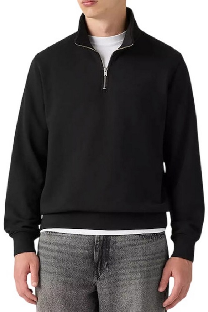 LEVIS ORIGINAL HM 1/4 ZIP ΜΠΛΟΥΖΑ ΦΟΥΤΕΡ ΑΝΔΡΙΚΗ BLACK