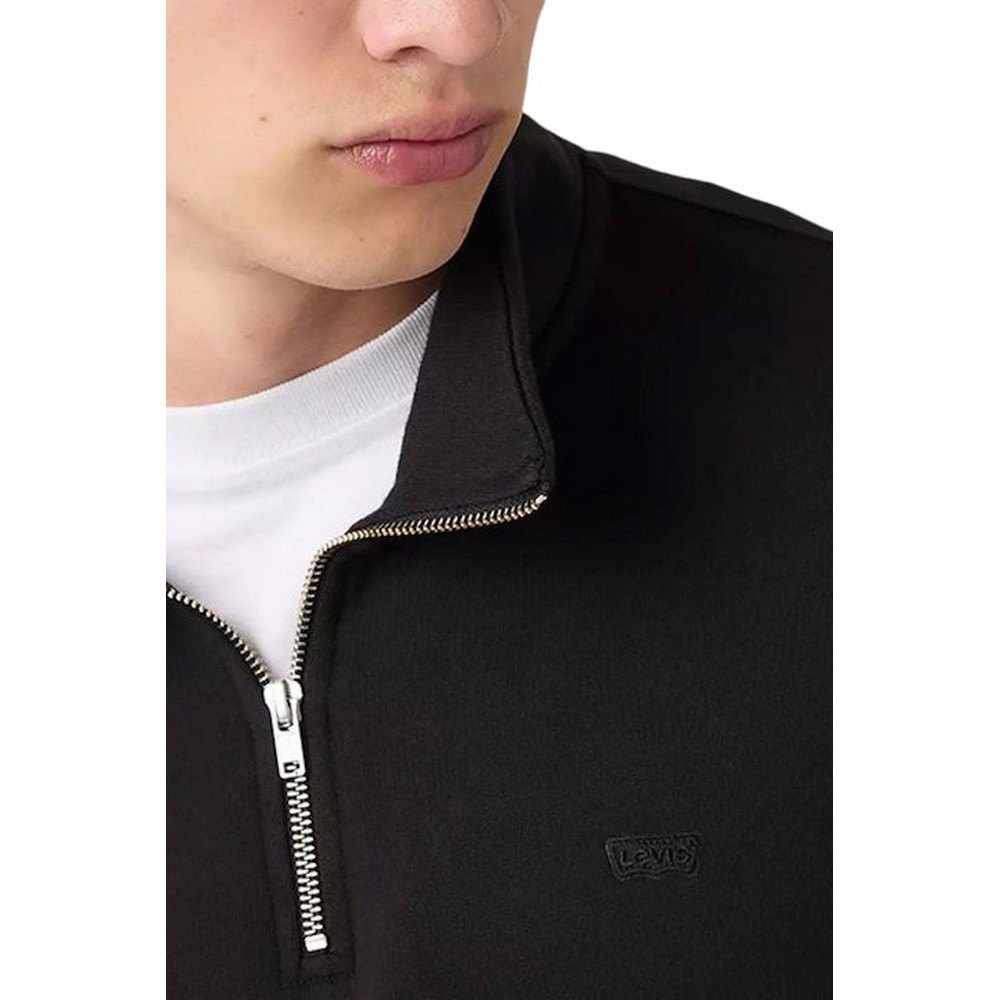 LEVIS ORIGINAL HM 1/4 ZIP ΜΠΛΟΥΖΑ ΦΟΥΤΕΡ ΑΝΔΡΙΚΗ BLACK