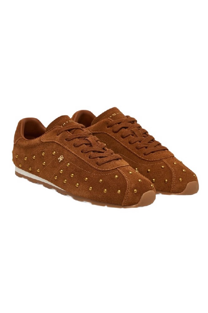 TOMMY HILFIGER BELLA LOW PROFILE STUDS ΠΑΠΟΥΤΣΙ ΓΥΝΑΙΚΕΙΟ CAMEL