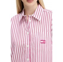 TOMMY JEANS OVS MINI SHIRT DRESS EXT ΦΟΡΕΜΑ ΠΟΥΚΑΜΙΣΟ ΓΥΝΑΙΚΕΙΟ PINK