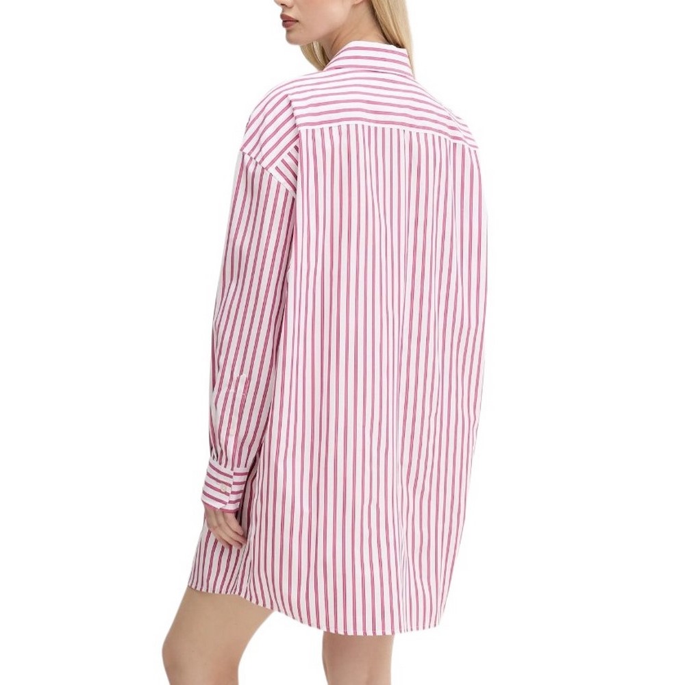 TOMMY JEANS OVS MINI SHIRT DRESS EXT ΦΟΡΕΜΑ ΠΟΥΚΑΜΙΣΟ ΓΥΝΑΙΚΕΙΟ PINK