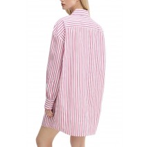 TOMMY JEANS OVS MINI SHIRT DRESS EXT ΦΟΡΕΜΑ ΠΟΥΚΑΜΙΣΟ ΓΥΝΑΙΚΕΙΟ PINK