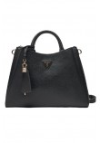 GUESS ECO JAZLYNN GIRLFRIEND SATCHEL ΤΣΑΝΤΑ ΓΥΝΑΙΚΕΙΑ BLACK