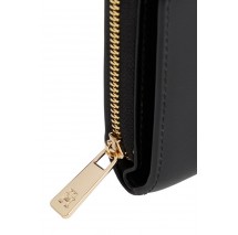 TOMMY HILFIGER  ICON MED ZA QUILTED ΠΟΡΤΟΦΟΛΙ ΓΥΝΑΙΚΕΙΟ BLACK